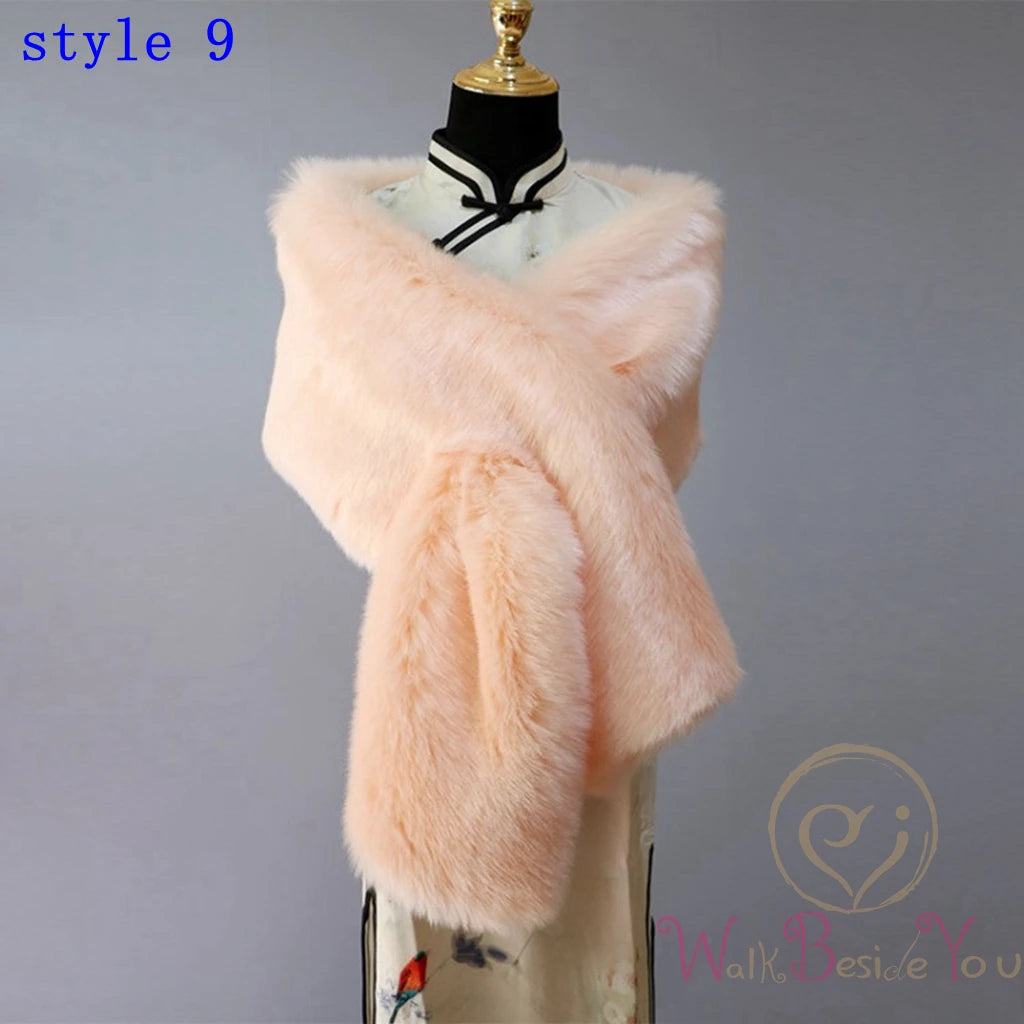 Fluffy Faux Fur Womens Winter Sweater