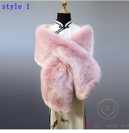 Fluffy Faux Fur Womens Winter Sweater