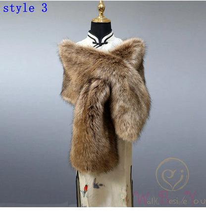 Fluffy Faux Fur Womens Winter Sweater