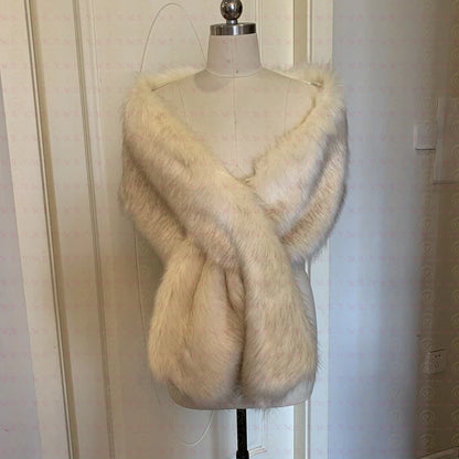 Fluffy Faux Fur Womens Winter Sweater