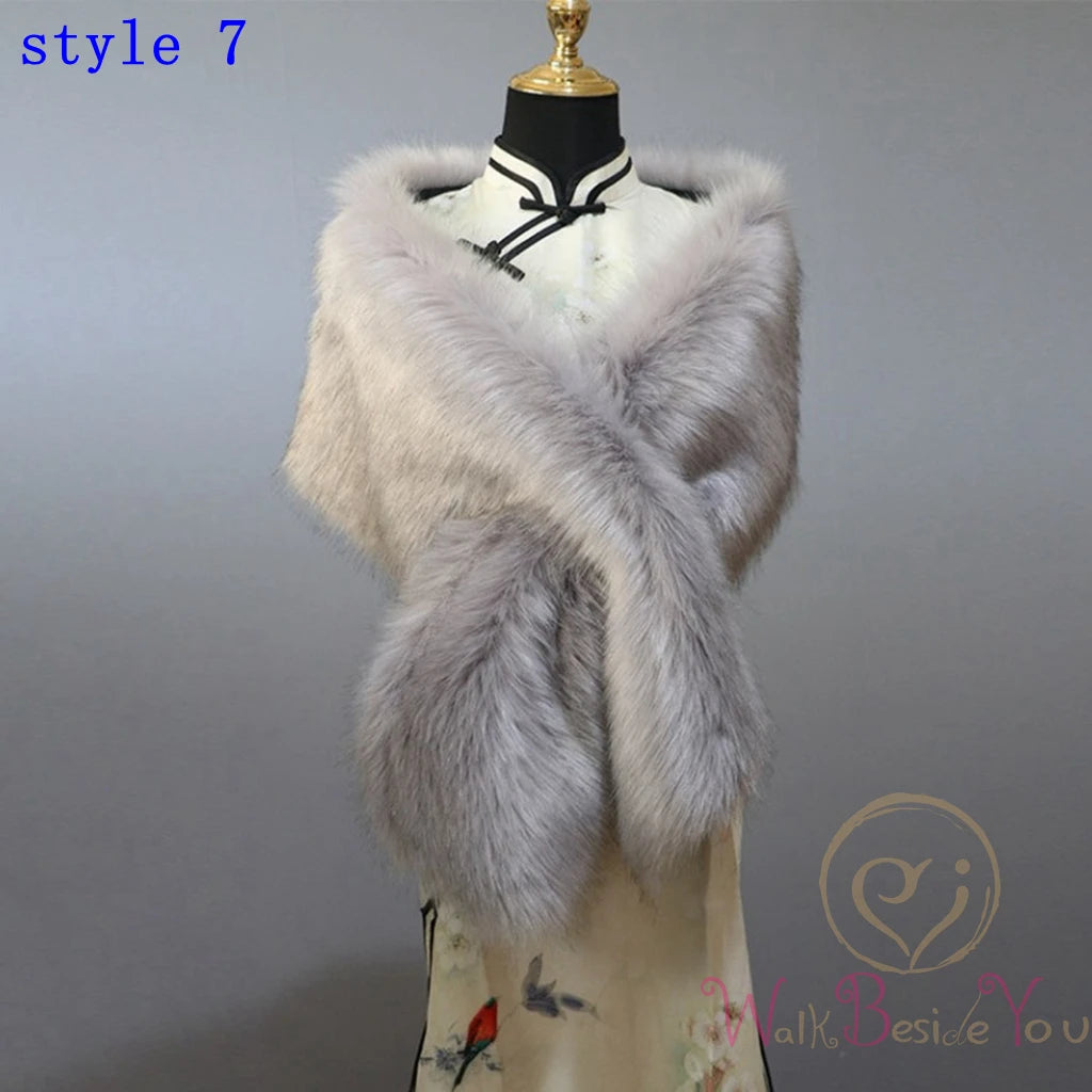 Fluffy Faux Fur Womens Winter Sweater