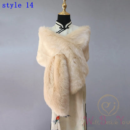 Fluffy Faux Fur Womens Winter Sweater