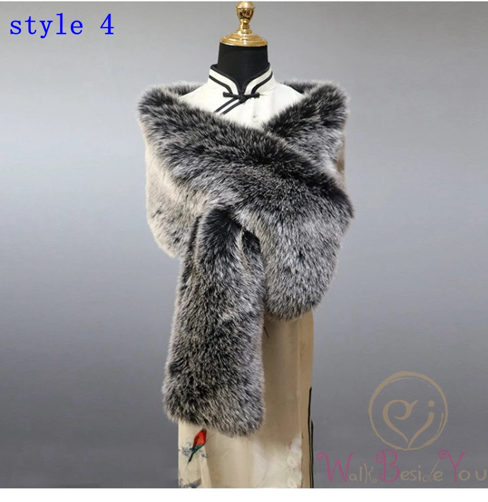 Fluffy Faux Fur Womens Winter Sweater