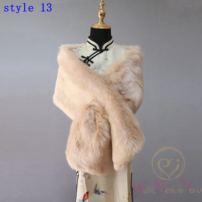 Fluffy Faux Fur Womens Winter Sweater