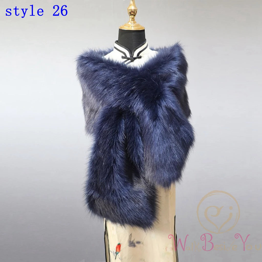 Fluffy Faux Fur Womens Winter Sweater