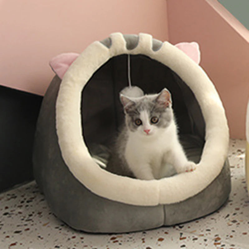 Deep Sleep Cat Bed Warm Pet Basket Cozy Cat House Kitten Lounger Cushion Cat Nesk Tent Very Soft Small Dog Mat Bag Cave Cats Bed