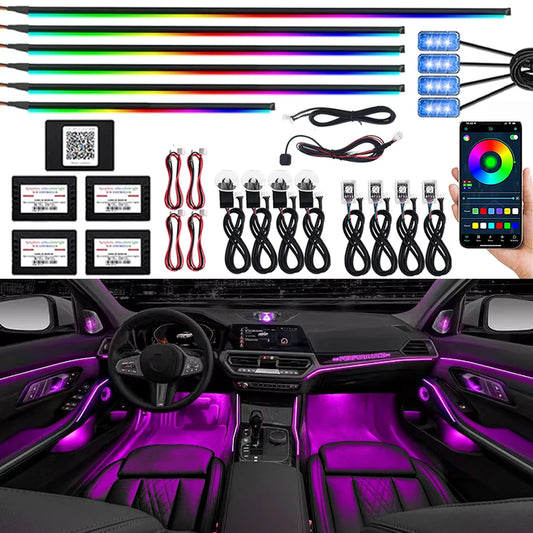 18-in-1 Car LED Ambient Light Strips