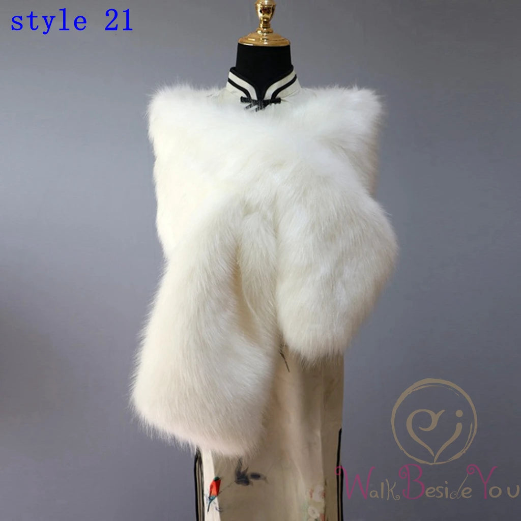 Fluffy Faux Fur Womens Winter Sweater