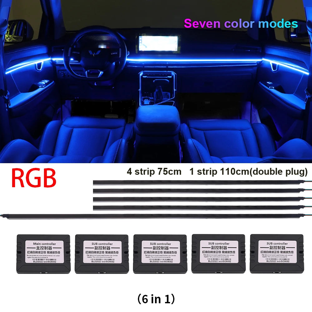 18-in-1 Car LED Ambient Light Strips