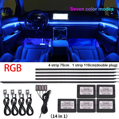 18-in-1 Car LED Ambient Light Strips