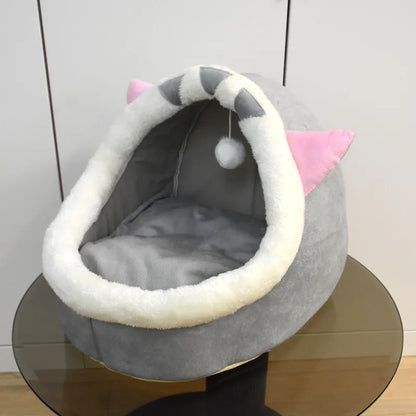 Deep Sleep Cat Bed Warm Pet Basket Cozy Cat House Kitten Lounger Cushion Cat Nesk Tent Very Soft Small Dog Mat Bag Cave Cats Bed